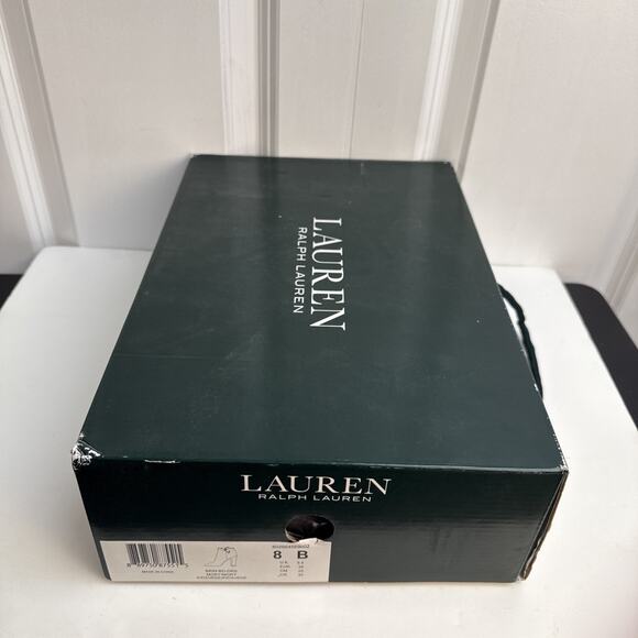 Lauren By Ralph Lauren Brin Gray Suede Ankle Boots Heels Size 8 B NWB - Picture 10 of 11